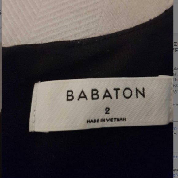 BABATON (ARITZIA) FITTED MIDI DRESS - SIZE 2 - Picture 4 of 8